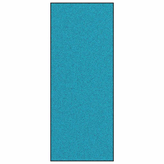 Vidaxl deurmat anders cyaan en zwart 120 x 300 cm polyamide en pvc