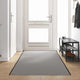 Vidaxl deurmat grijs en zwart 120 x 400 cm polypropyleen en vinyl