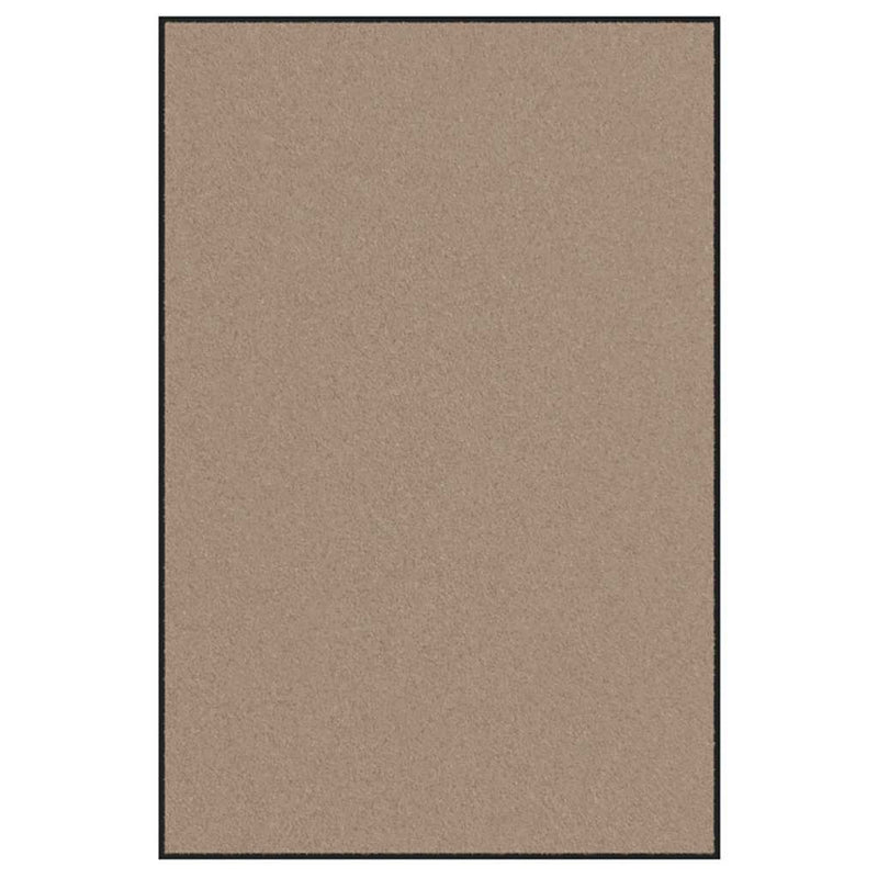 Afbeelding laden in galerijviewer, Vidaxl deurmat beige en zwart 120 x 180 cm polypropyleen en vinyl
