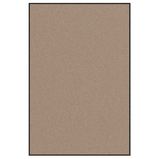 Vidaxl deurmat beige en zwart 120 x 180 cm polypropyleen en vinyl