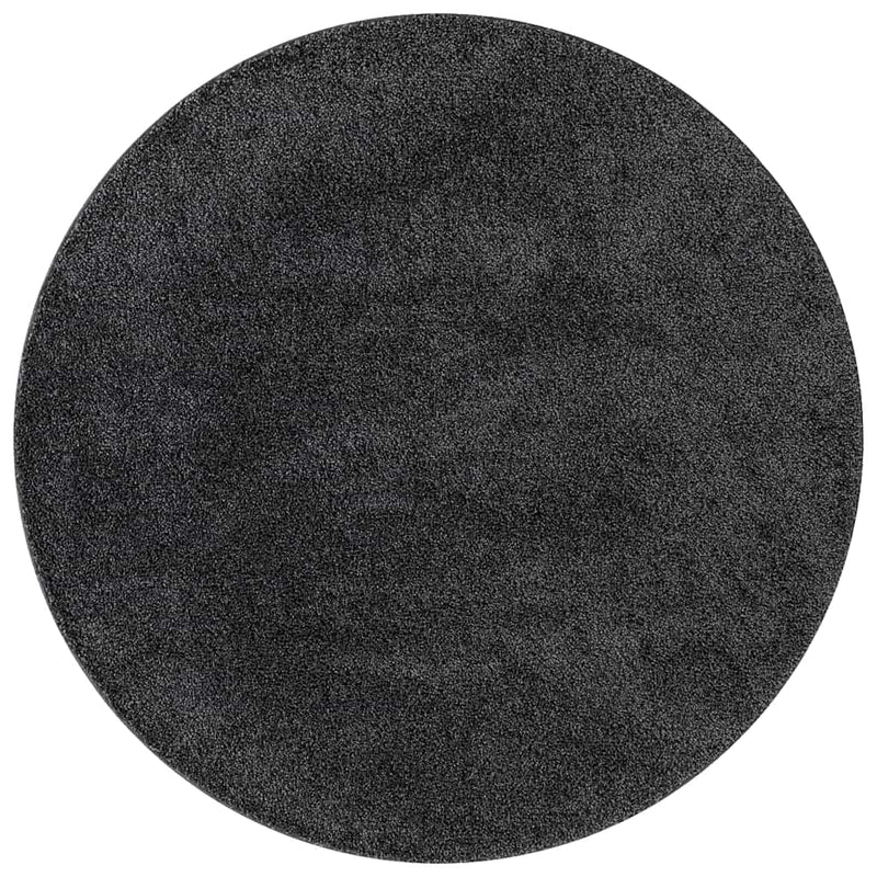 Afbeelding laden in galerijviewer, Vidaxl antislip shaggy tapijt donkergrijs 160 x 160 cm pp
