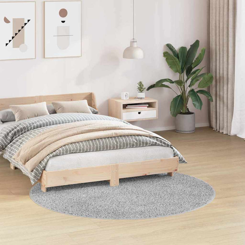 Afbeelding laden in galerijviewer, Vidaxl antislip shaggy tapijt grijs 160 x 160 cm pp
