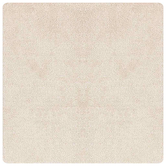 Vidaxl antislip shaggy tapijt crème 200 x 200 cm pp