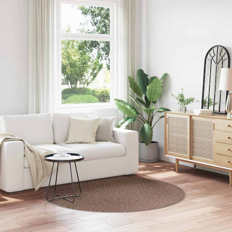 Afbeelding laden in galerijviewer, Vidaxl antislip shaggy tapijt bruin 160 x 160 cm pp
