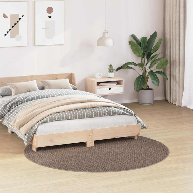 Afbeelding laden in galerijviewer, Vidaxl antislip shaggy tapijt bruin 160 x 160 cm pp
