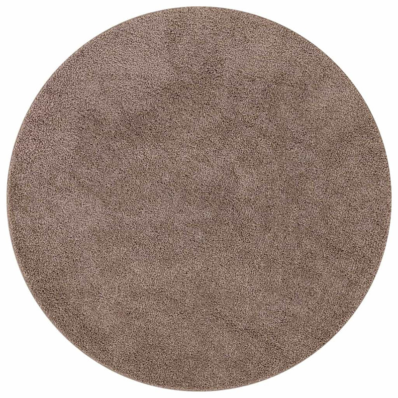 Afbeelding laden in galerijviewer, Vidaxl antislip shaggy tapijt bruin 160 x 160 cm pp
