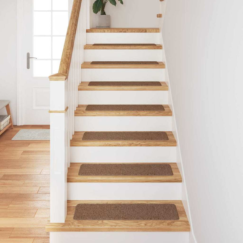 Afbeelding laden in galerijviewer, Vidaxl antislip trapmatten 15 st 75 x 20 cm geel pp rechthoekig
