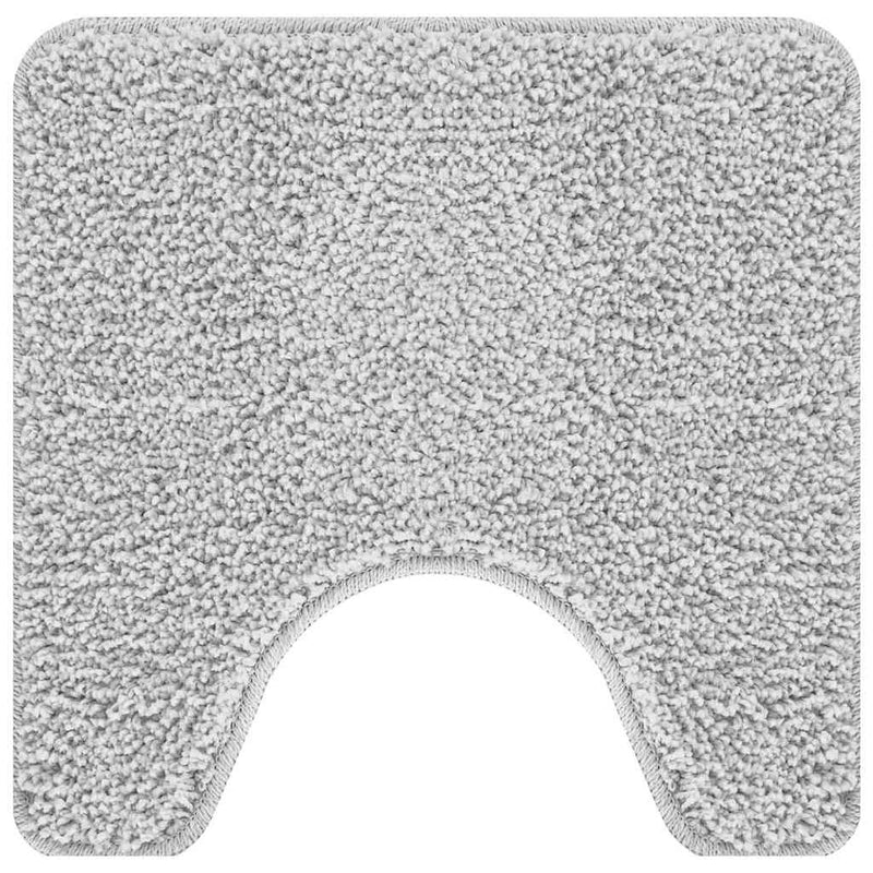 Afbeelding laden in galerijviewer, Vidaxl antislip badmat met toilet cut grijs 50 x 50 cm pp
