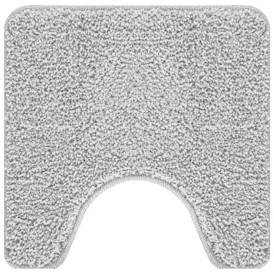 Vidaxl antislip badmat met toilet cut grijs 50 x 50 cm pp