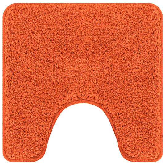 Vidaxl antislip badmat met toilet cut oranje 50 x 50 cm pp