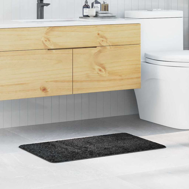 Afbeelding laden in galerijviewer, Vidaxl antislip badmat donkergrijs 50 x 80 cm pp
