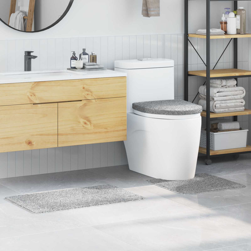 Afbeelding laden in galerijviewer, Vidaxl antislip badmat set 3 st grijs 50 x 80 cm pp
