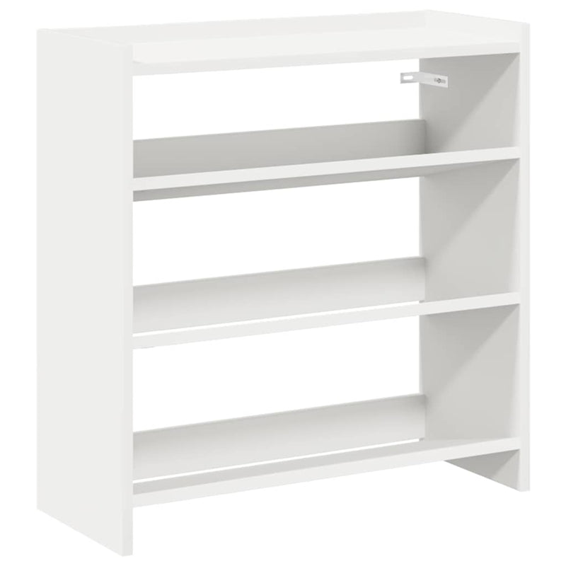Afbeelding laden in galerijviewer, Vidaxl schoenenrek 60x25x62 cm bewerkt hout wit

