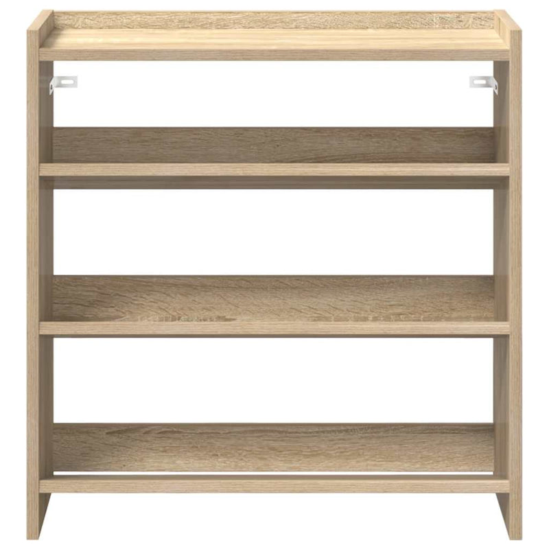 Afbeelding laden in galerijviewer, Vidaxl schoenenrek 60x25x62 cm bewerkt hout sonoma eikenkleurig
