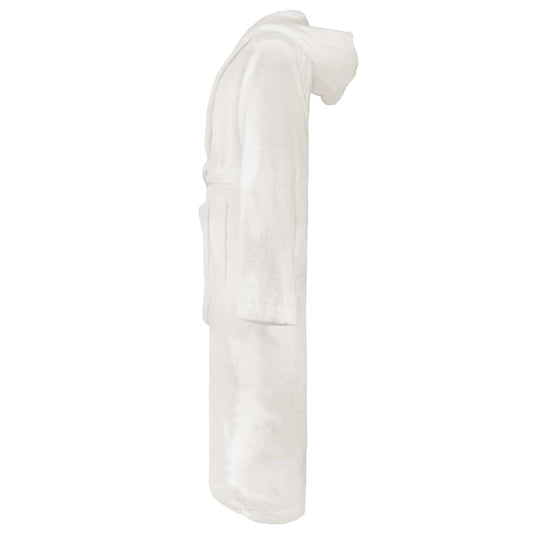 Vidaxl badjas kinn wit xxxl katoen