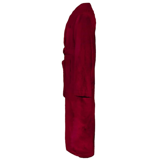 Vidaxl badjas kinn rood xxxl katoen
