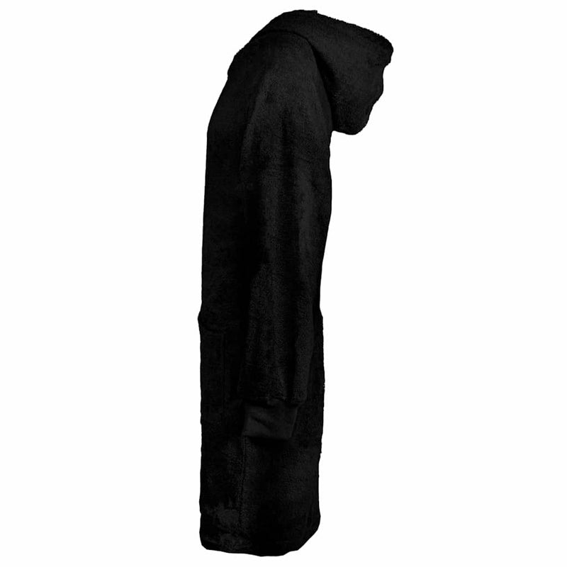 Afbeelding laden in galerijviewer, Vidaxl deken hoodie kinn zwart l katoen
