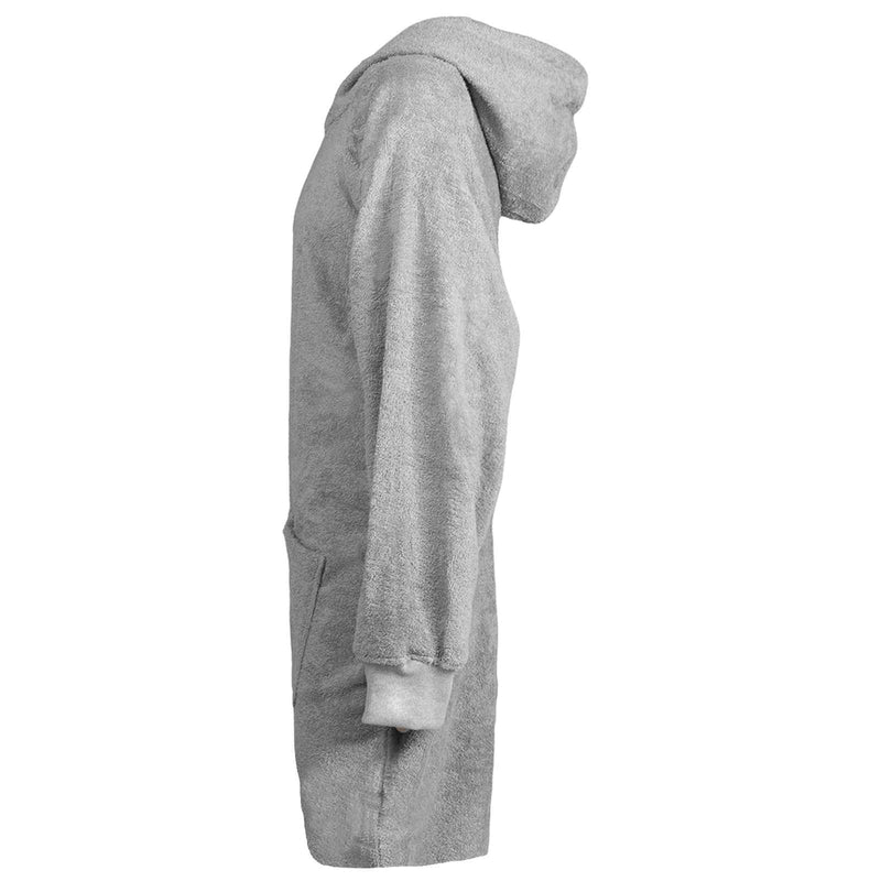 Afbeelding laden in galerijviewer, Vidaxl deken hoodie kinn grijs l katoen
