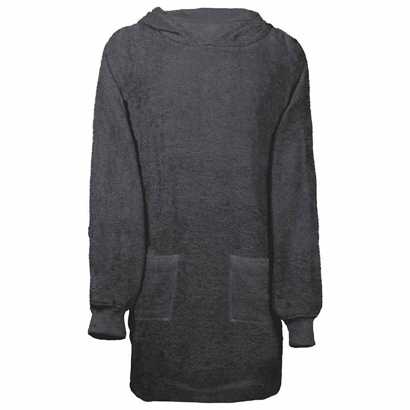 Afbeelding laden in galerijviewer, Vidaxl deken hoodie kinn antraciet l katoen
