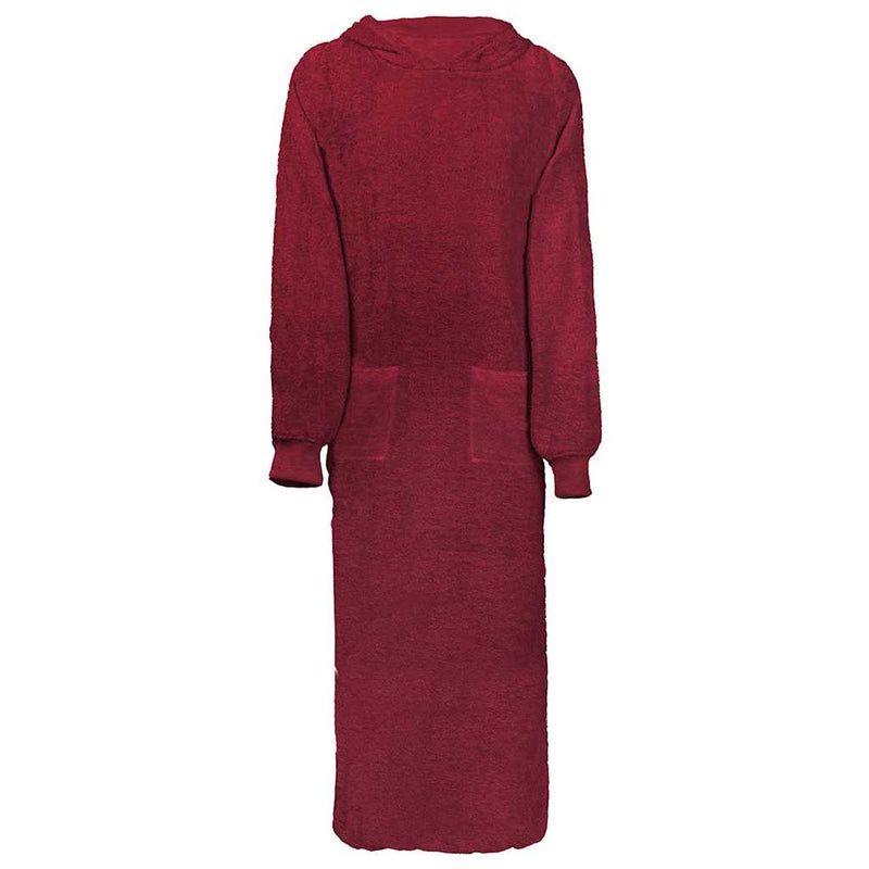 Afbeelding laden in galerijviewer, Vidaxl deken hoodie kinn rood xxl katoen
