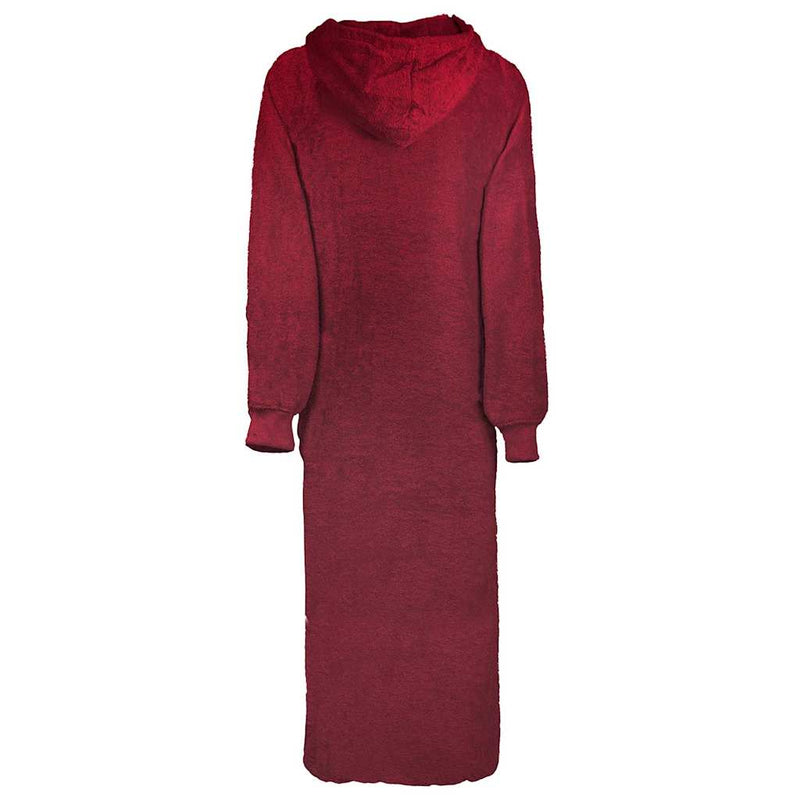 Afbeelding laden in galerijviewer, Vidaxl deken hoodie kinn rood xxl katoen
