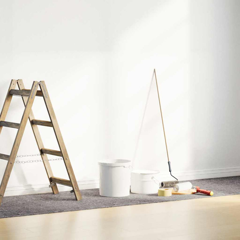 Afbeelding laden in galerijviewer, Vidaxl antislip schildersvlies 2 st 10 m 180 g m² grijs
