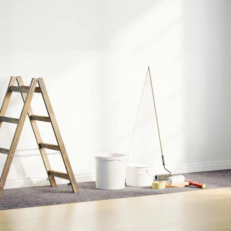 Afbeelding laden in galerijviewer, Vidaxl antislip schildersvlies 2 st 50 m 220 g m² grijs
