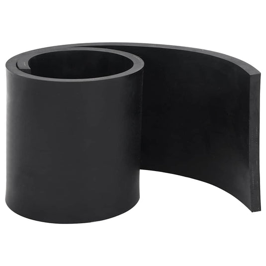 Vidaxl rubberen rand voor sneeuwploeg 100x15x1 cm zwart