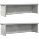 Vidaxl keukenrekken stapelbaar 2 st 50x15x16 cm betongrijs