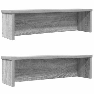 Vidaxl keukenrekken stapelbaar 2 st 50x15x16 cm grijs sonoma eiken