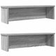 Vidaxl keukenrekken stapelbaar 2 st 50x15x16 cm grijs sonoma eiken
