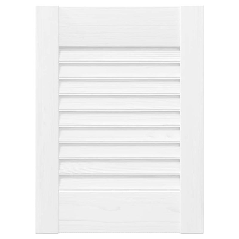 Afbeelding laden in galerijviewer, Vidaxl kastdeur louvre design 39,5x29,5 cm wit
