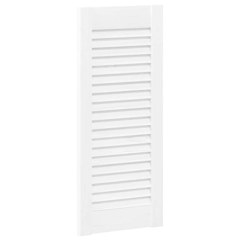 Afbeelding laden in galerijviewer, Vidaxl kastdeuren louvredesign 4 st 61,5x29,5 cm wit
