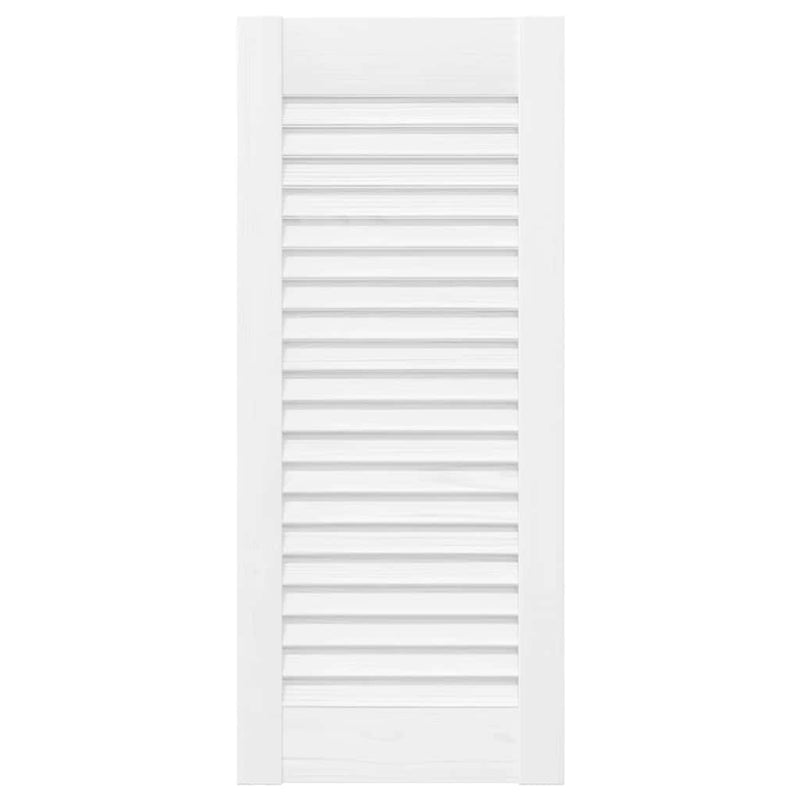 Afbeelding laden in galerijviewer, Vidaxl kastdeuren louvredesign 4 st 61,5x29,5 cm wit
