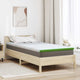 Vidaxl matrastopper wit en groen 120 x 200 cm jacquard stof