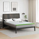 Vidaxl matrastopper wit en groen 140 x 190 cm jacquard stof