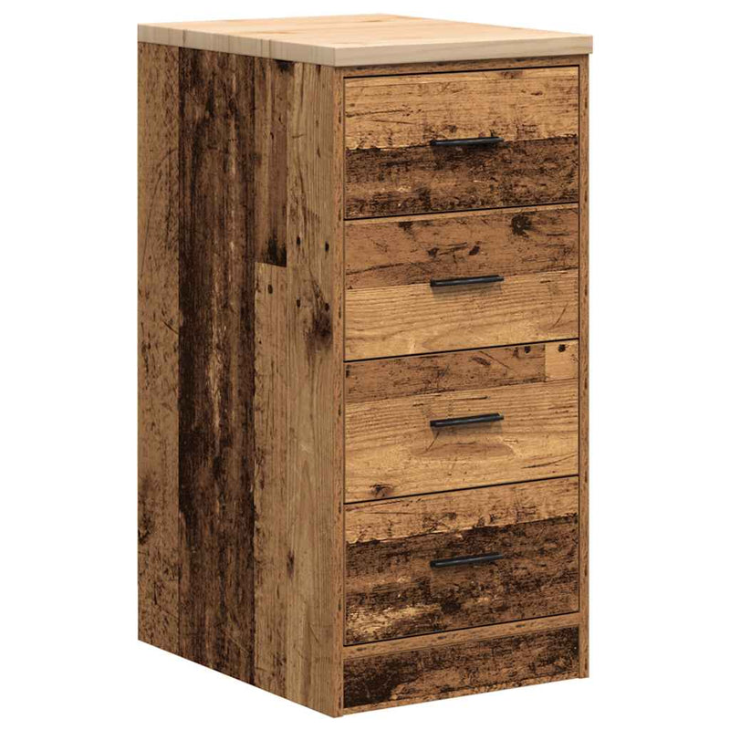 Afbeelding laden in galerijviewer, Vidaxl garagekast 40x51x85 cm massief grenenhout oud hout
