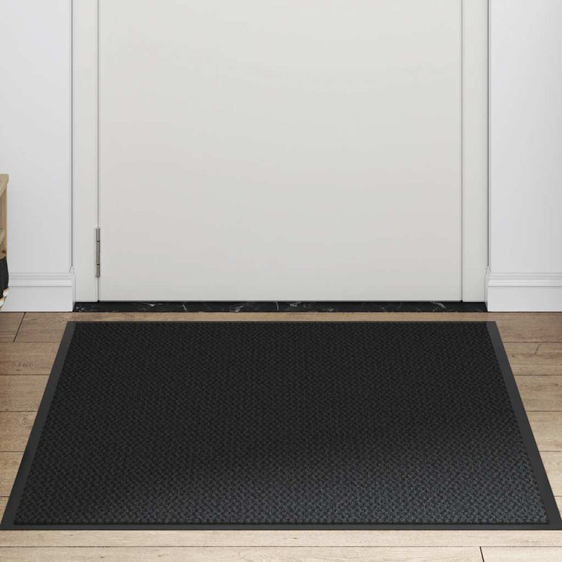 Afbeelding laden in galerijviewer, Vidaxl deurmat 90x120 cm zwart
