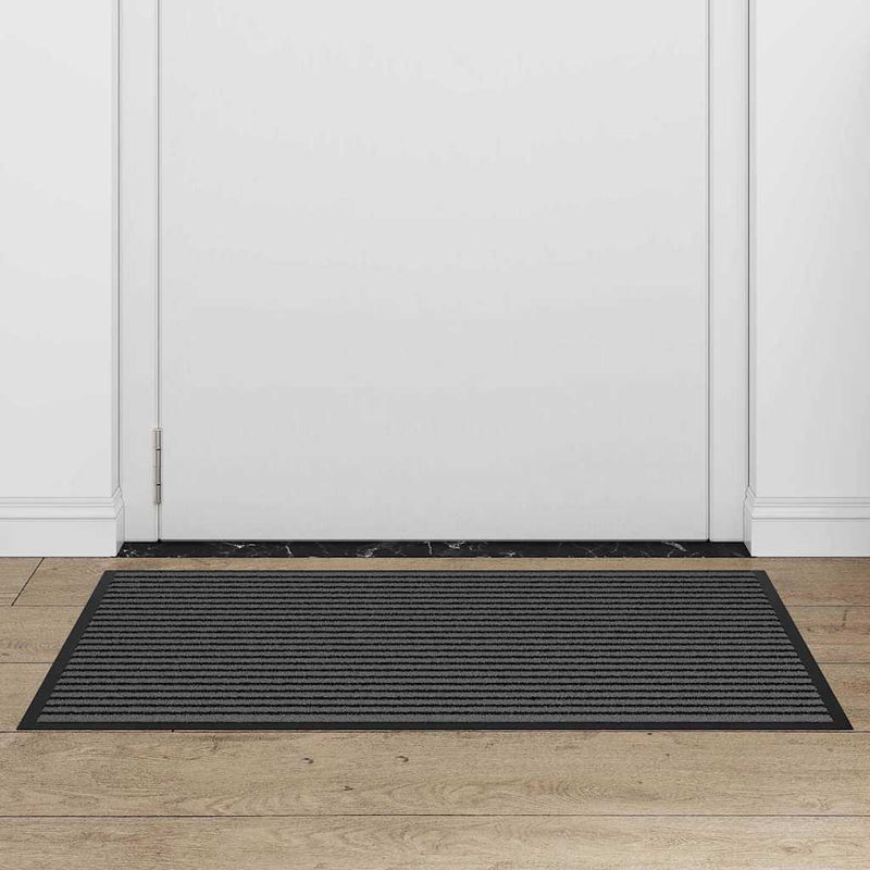 Afbeelding laden in galerijviewer, Vidaxl deurmat zwart 60 x 90 cm polypropyleen
