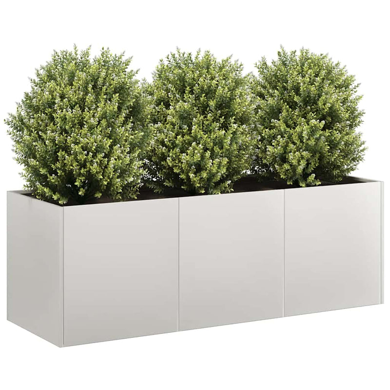 Afbeelding laden in galerijviewer, Vidaxl plantenbak 120x40x40 cm roestvrij staal
