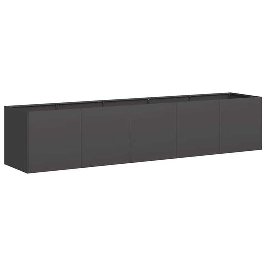 Vidaxl plantenbak zwart 200x40x40 cm koudgewalst staal
