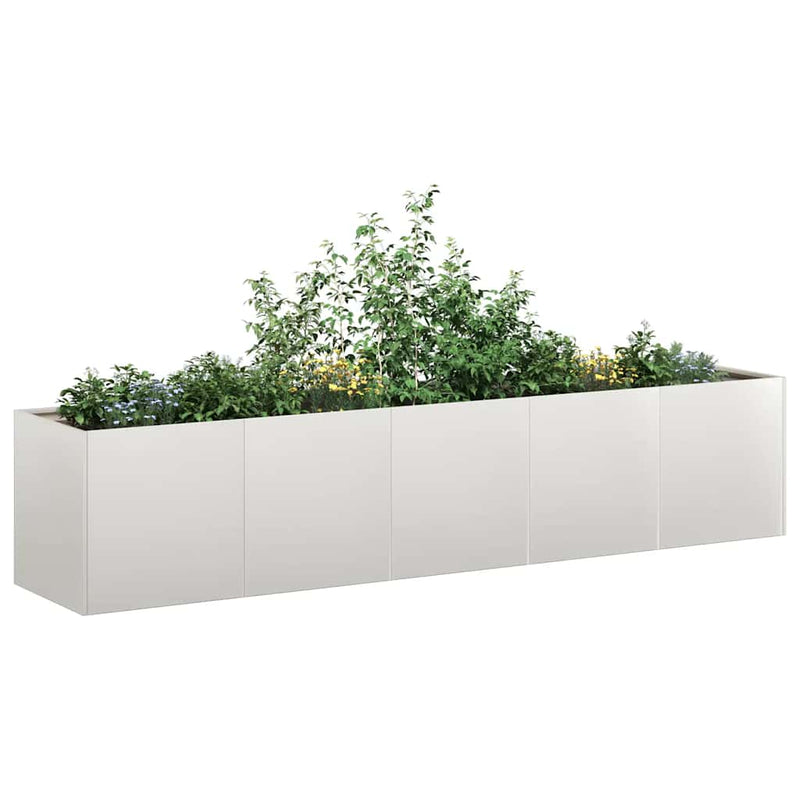Afbeelding laden in galerijviewer, Vidaxl plantenbak 200x40x40 cm roestvrij staal
