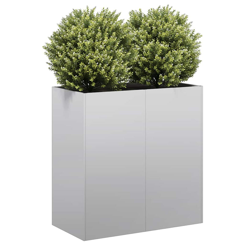 Afbeelding laden in galerijviewer, Vidaxl plantenbak 80x40x80 cm gegalvaniseerd staal
