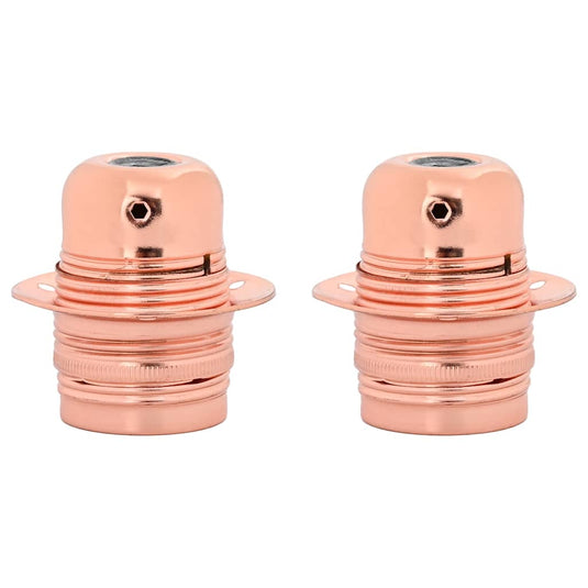 Vidaxl lamphouders 2 st roségoud e27