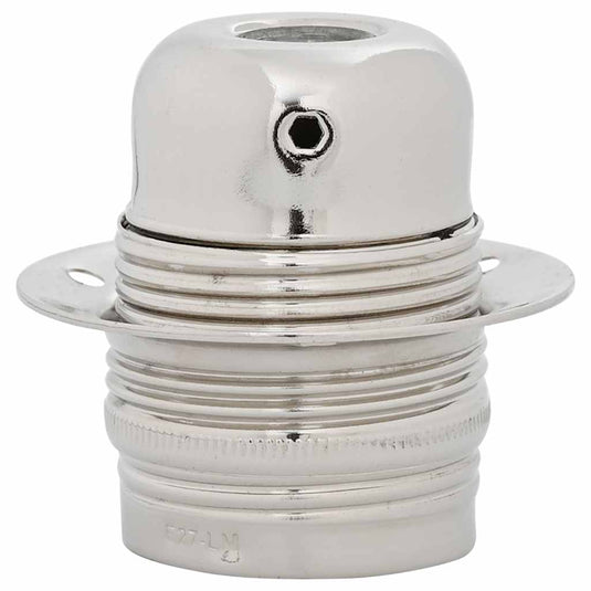Vidaxl lamphouders 2 st nikkel satijn e27