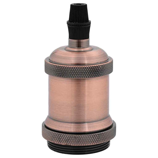 Vidaxl lamphouders 2 st rood brons e27