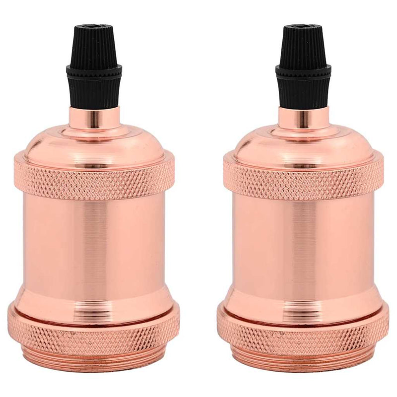 Afbeelding laden in galerijviewer, Vidaxl lamphouders 2 st roségoud e27
