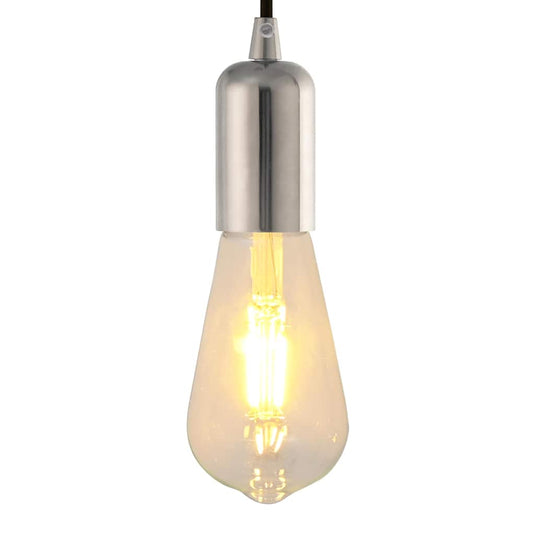 Vidaxl lamphouders 2 st nikkel satijn e27