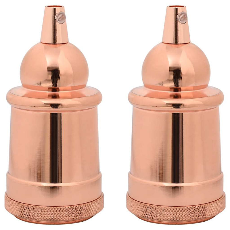 Afbeelding laden in galerijviewer, Vidaxl lamphouders 2 st roségoud e27
