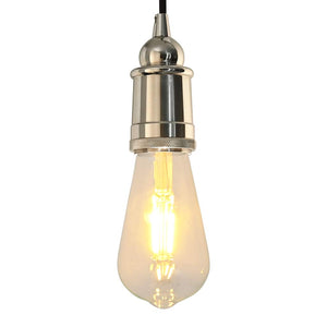 Vidaxl lamphouders 2 st nikkel satijn e27